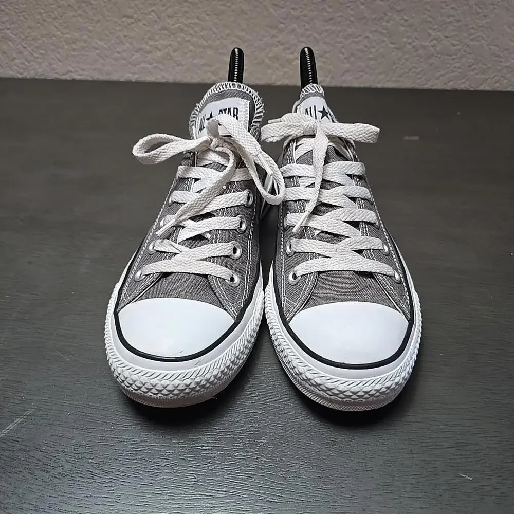 Converse All Star Chuck Taylor Shoes M6 W8 Gray Low Top Sneakers Athletic 1J794 - Picture 4 of 9